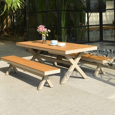 Outdoor Garden Wood Dining Set