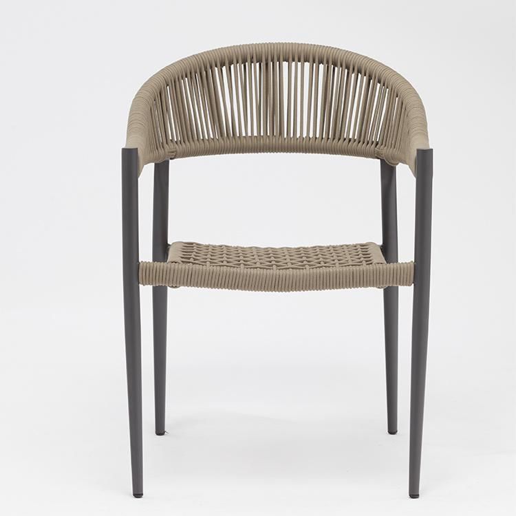 Best Sell Italie Cafe Stacking Garden Chair Hotel Aluminium Patio Furniture
