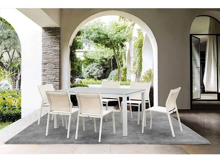 Foshan Room OEM Patio Square Table Outdoor Dining Furniture Sets