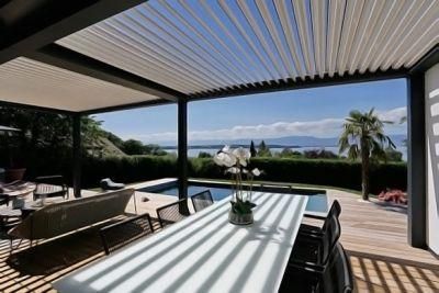 Aluminum Divided Pergola with Motorized Shutters