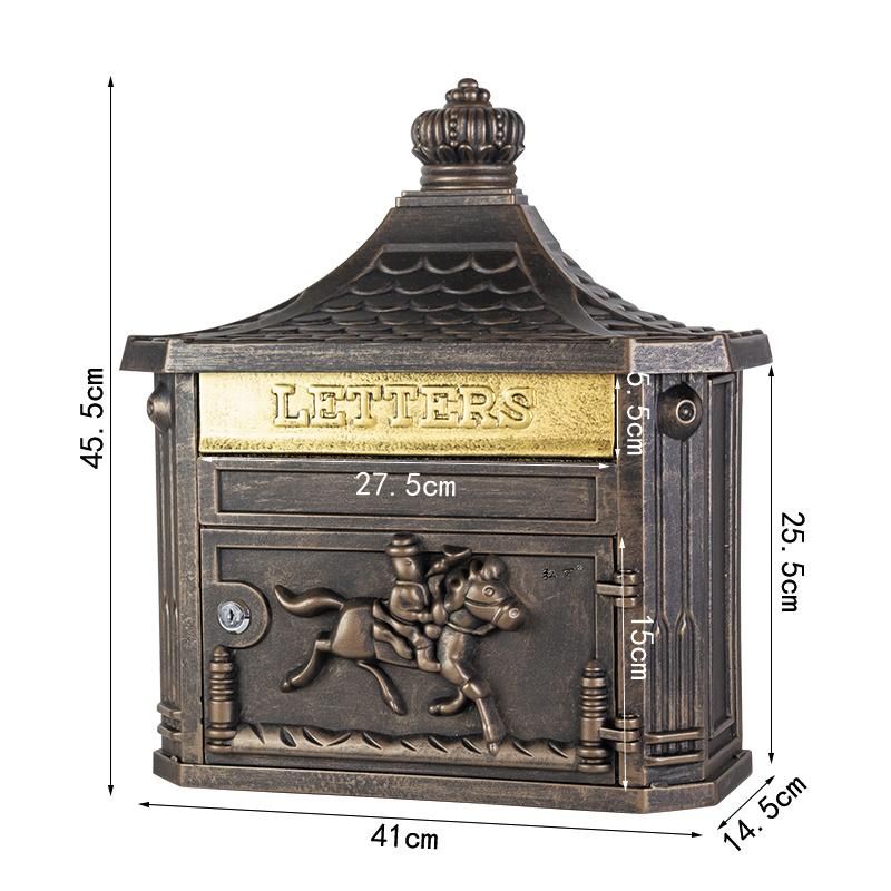 Wholesale Cast Aluminum Commercial Wall Mount Mailbox, Antique Box Letter Box and Mailbox From China Supplier