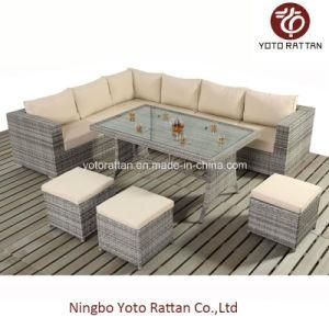 Rattan Furniture Table Corner for Outdoor with Aluminum (404)