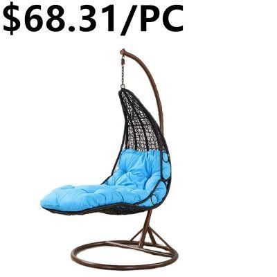 Casual Outdoor Stand Water Drop Hotel Patio Egg Hanging Swing Chair