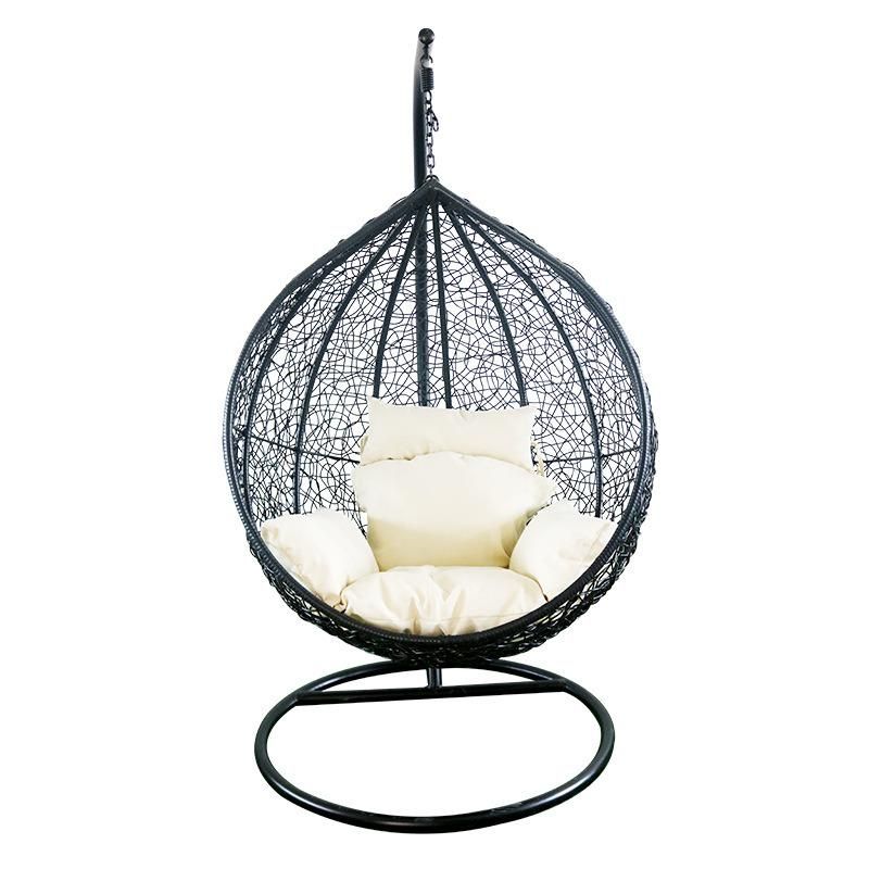 Leisure Comfortable Hanging Egg Rattan Garden Ratio Headrest Swing Chair