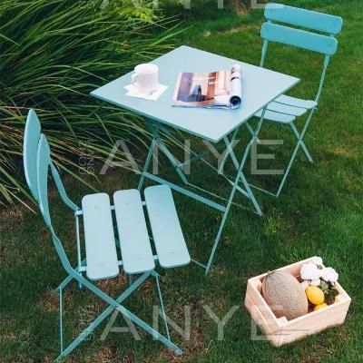 Modern Furniture Garden Rust Resistant Dining Table and Chair Folding Backyard Furniture