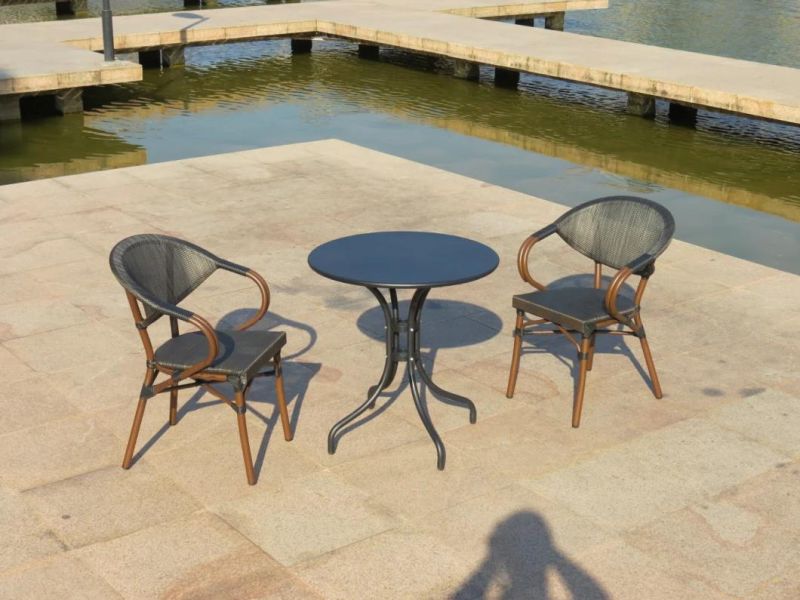 Balcony New Aluminum Metal Furniture Design Luxury Outdoor Dining Sets Garden Furniture Patio Chair Set