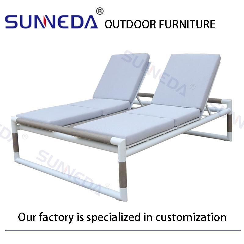 Lying Bed Aluminum Frame Morden Furniture Outdoor Chair Sunbed Sun Lounger Furniture
