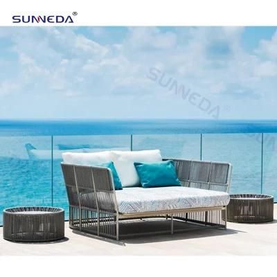 Hotel Outdoor Leisure High-Density Foam Courtyard Villa Full Set Sofa Furniture