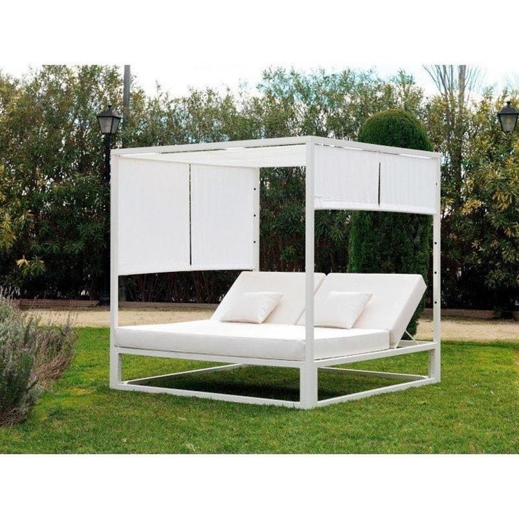 Outdoor Daybed for Hotel or Patio Project Customized Sunbed Modern Chaise Lounge