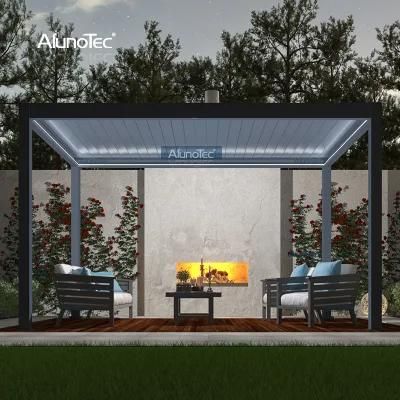 AlunoTec Popular Door Pergola Bea Fashion Electrical Durable Pergolas Luxury Sustainable Metal Gazebo