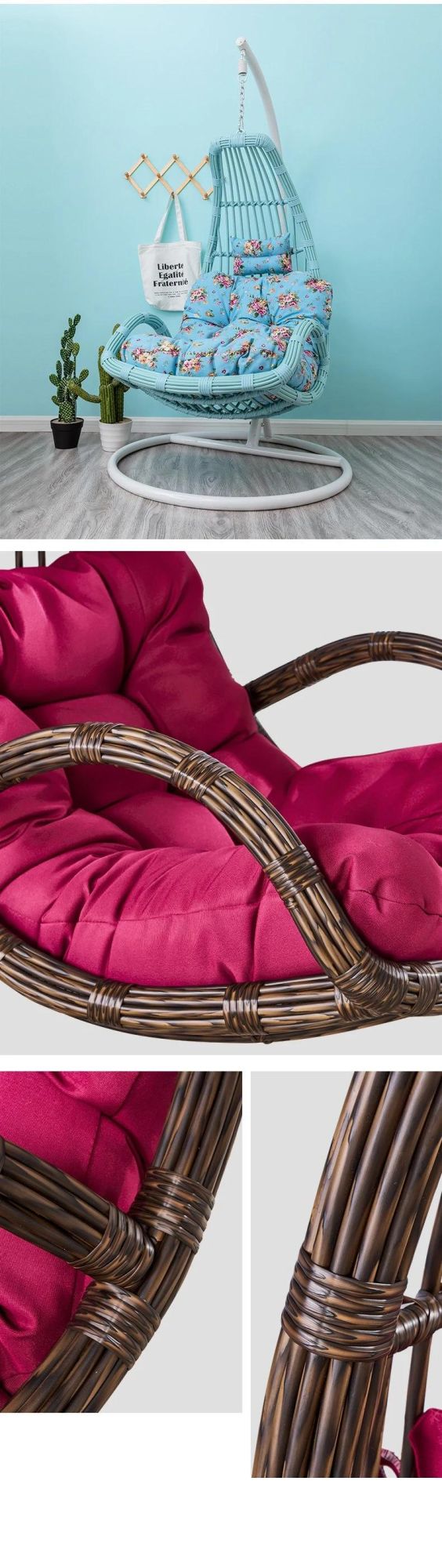Family Hanging Basket Rattan Chair Living Room Hanging Orchid Falling Chair Swing