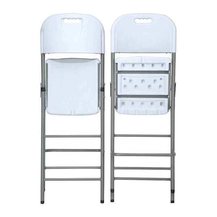 Outdoor White Plastic High Folding Bar Chair for Bar Table