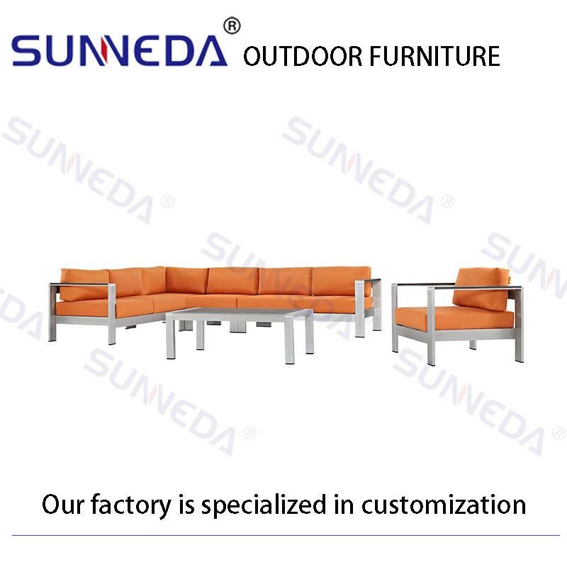 Outdoor Furniture Wholesaler Outdoor Casual Sofa Metal and Sofa Set Garden Furniture