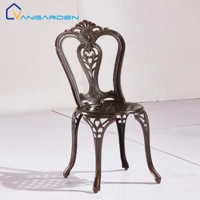 2PCS Practical Wrapped Aluminum Patio Chair Outdoor Furniture for Restaurant