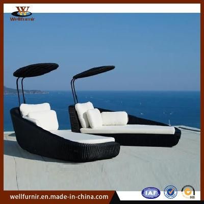 Rattan Outdoor Furniture Sun Loungers Wicker Daybed (WF-305)