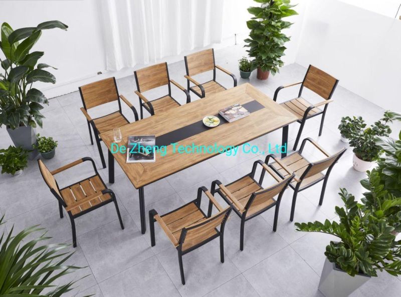 Commercial Outdoor Furniture Patio Garden Table Sets with Chairs for Hotel Restaurant Contract
