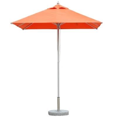 Single-Top Iron Frame MID-Rod Hand-Pulled Umbrella for Outdoor Afternoon Tea
