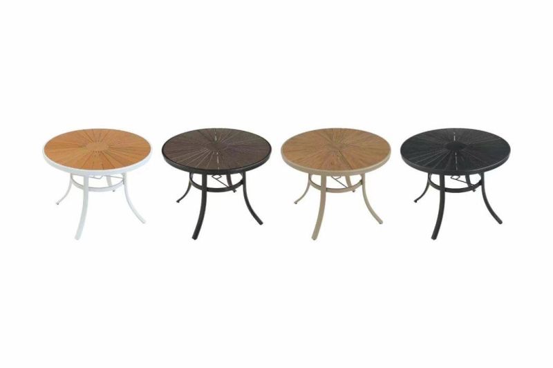 Hotel Modern Patio Dining Table and Chairs Garden Aluminum Outdoor Furniture Dining Set