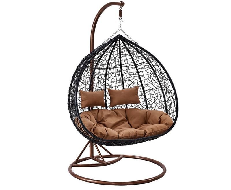 Double Person Outdoor Garden Rattan Wicker Hanging Swing Leisure Chair