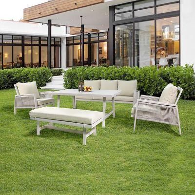 Popular Fabric Aluminum Outdoor Aluminyum Furniture Outdoor Sofa Set