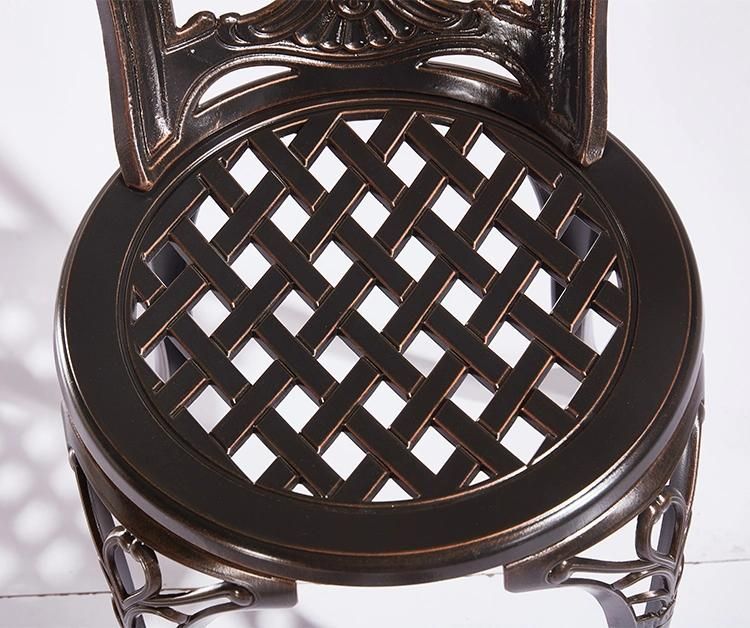 2PCS Practical Wrapped Aluminum Patio Chair Outdoor Furniture for Restaurant