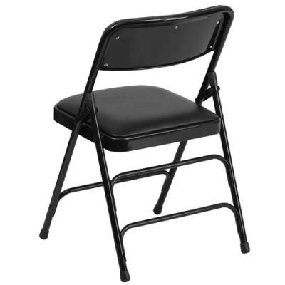 Folding Chairs with Upholstered Seat Back with Metal Frame