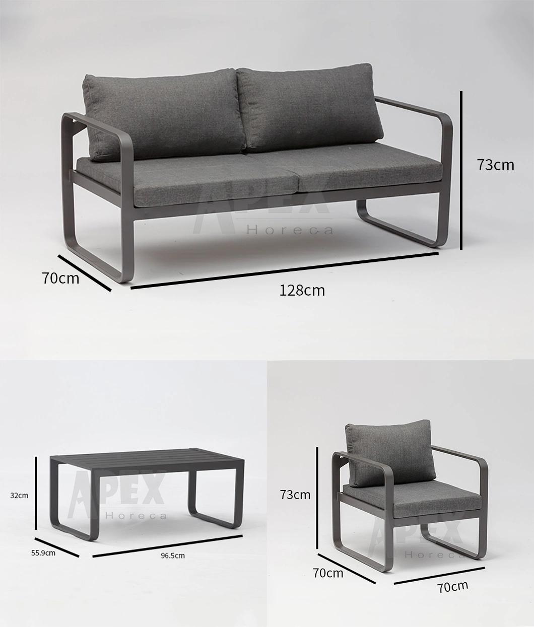 All Weather Patio Furniture Set Aluminum Outdoor Modular Sofa Wholesale