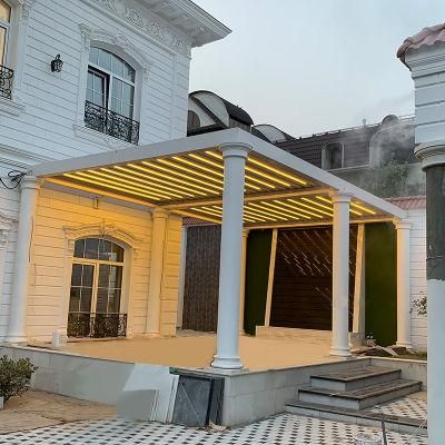 China Outdoor Waterproof Garden Aluminum Pergola Gazebo Louver Roof System