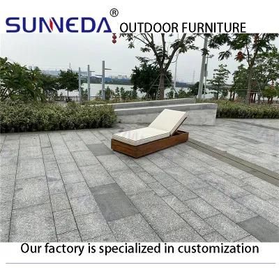 High Quality Modern Beach Chaise Outdoor Furniture Garden Leisure Chair Patio Poolside Sun Lounger