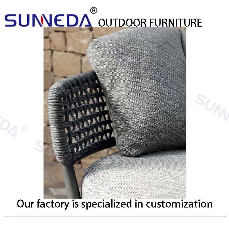 Casual Garden Sofa with High-Density Waterproof Fabric Cushions