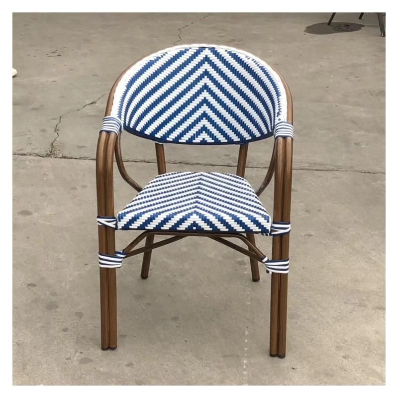 Factory Supply Brown Garden Chair Aluminum Frame Outdoor Rattan Furniture