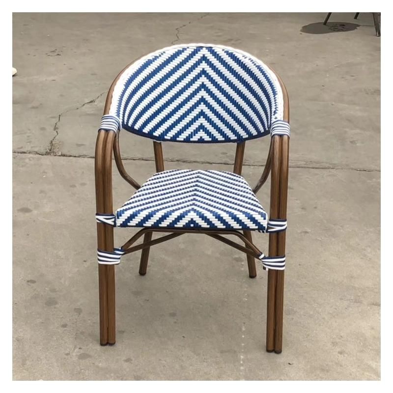 Factory Supply Brown Garden Chair Aluminum Frame Outdoor Rattan Furniture