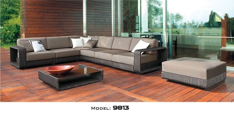 Wholesale Outdoor Furniture Rattan Wick Quick Drying Cozy Sofa Set