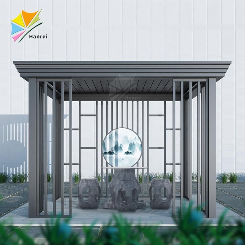 Custom Outdoor Aluminum Luxury Leisure Gazebo Garden Pergola