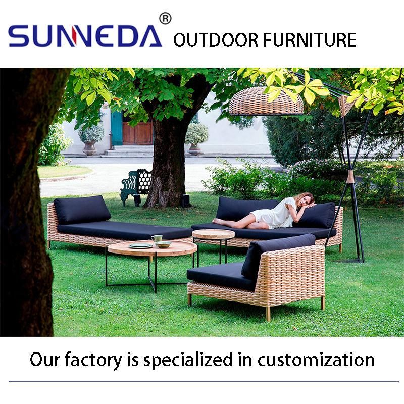 Leisure Garden Sofa Set with PE Rattan and Olivin Waterproof Cloth