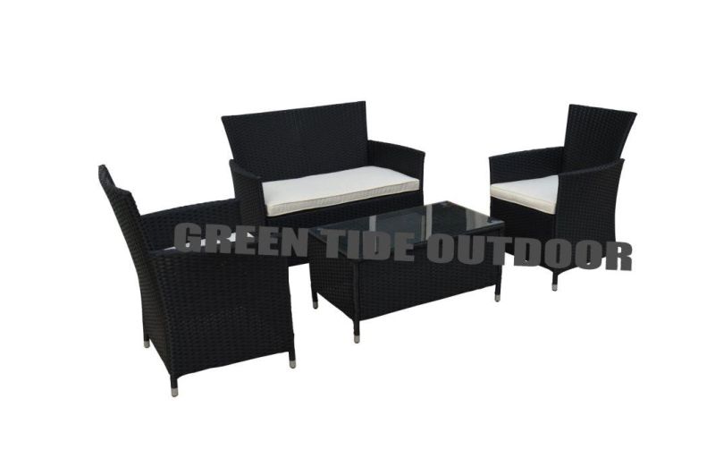 Brand New Promotion Garden Outdoor Patio Furniture Rattan Sofa Set 4PCS
