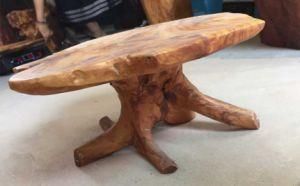 Special and Attractive Root Carved Table