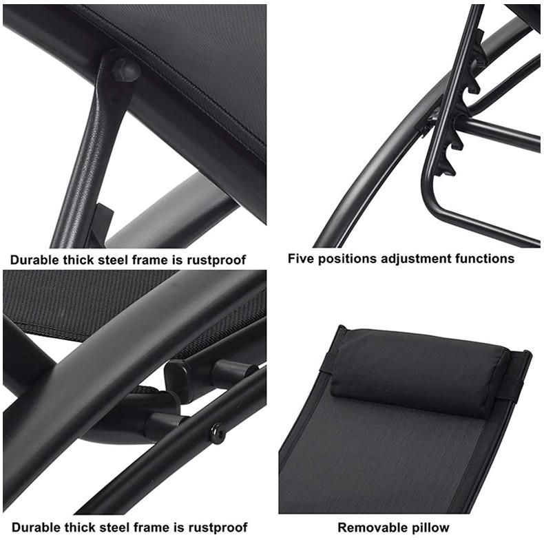 Outdoor Adjustable Lounge Sun Lounger Chair Swimming Pool Chair