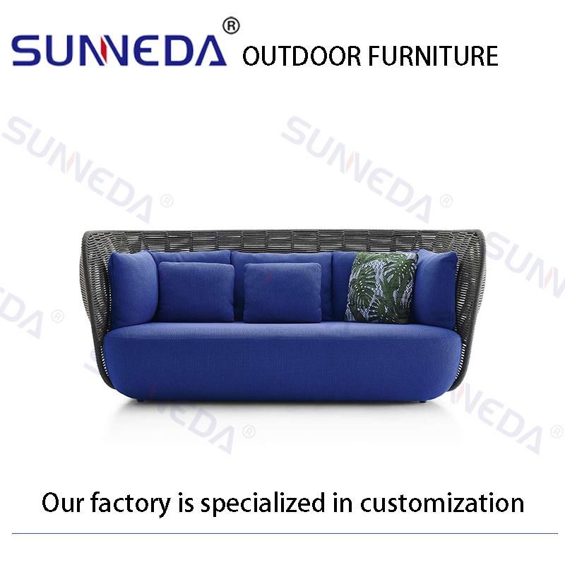 Garden Sets Outdoor Furniture Aluminum Rattan Chair Patio Lounge with Table