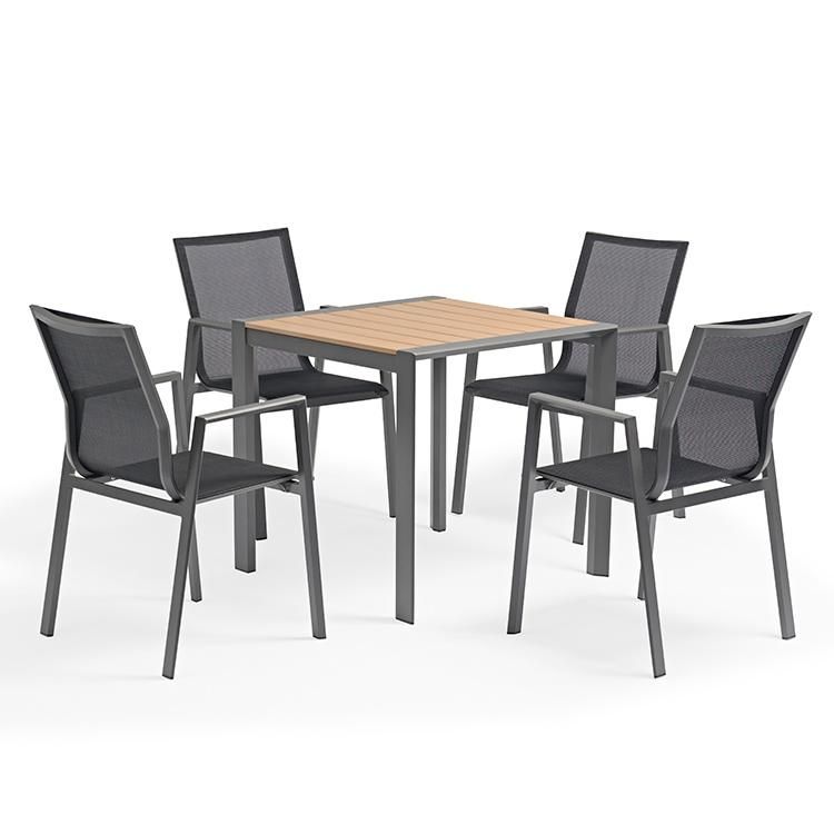 6 Seater Outdoor Furniture Set with Wood Table From China 2020
