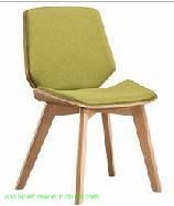 Minimalist Style Wooden Upholstered Home Book Chair