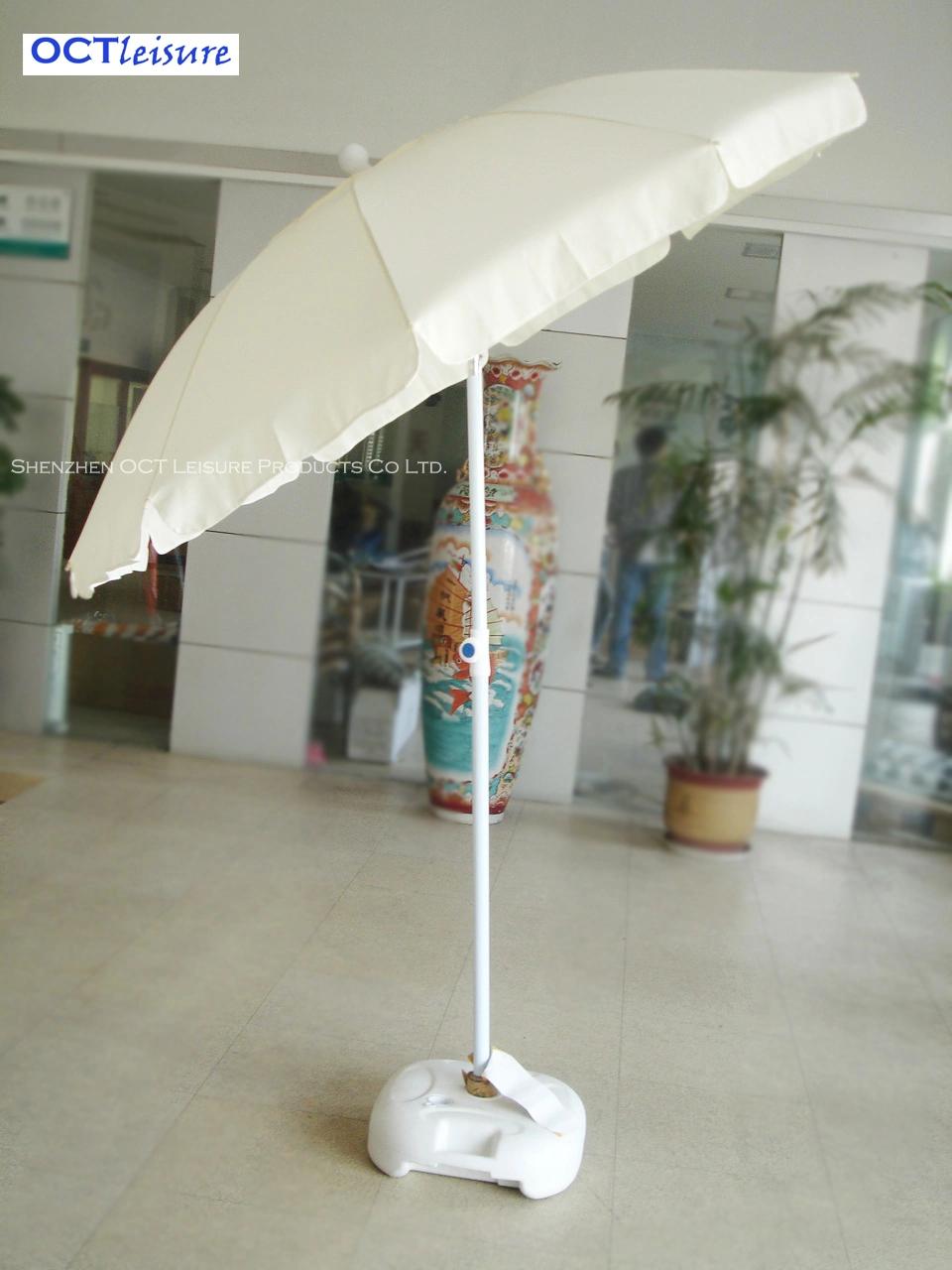 Strong Type Beach Outdoor Parasol with Thick Cover in White and Blue (OCT-BUSTU06)