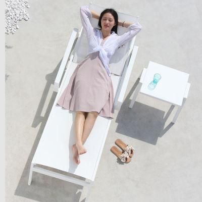 China Wholesale Modern Pool Beach Lounge Chairs Patio Furniture Outdoor Home Garden Leisure Chaise Lounge with Side Table