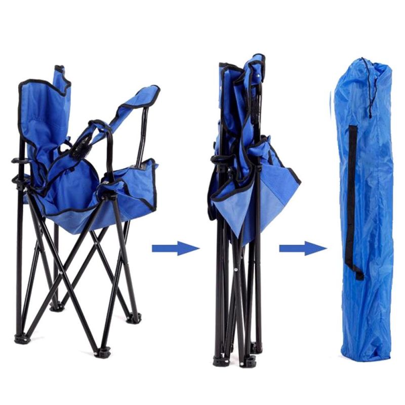 Custom Logo Cheap Outdoor Portable Leisure Sun Folding Camping Chair and Fishing Beach Chair