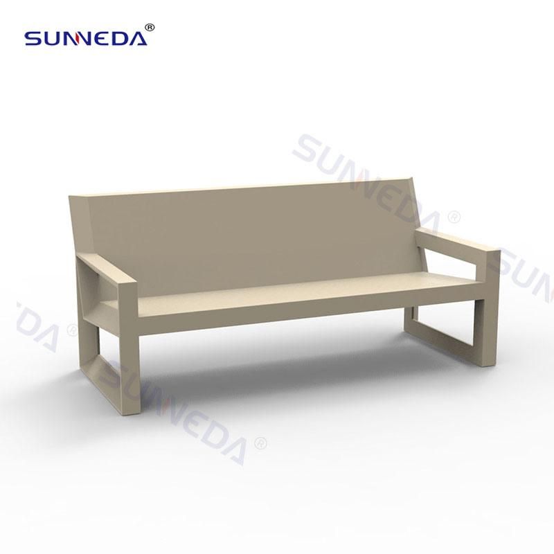 Industrial Leisure Style Outdoor Sofa with Waterproof Aluminum Frame