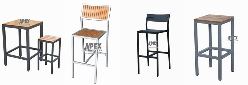 Restaurant Furniture Aluminum Teak Wood Chair