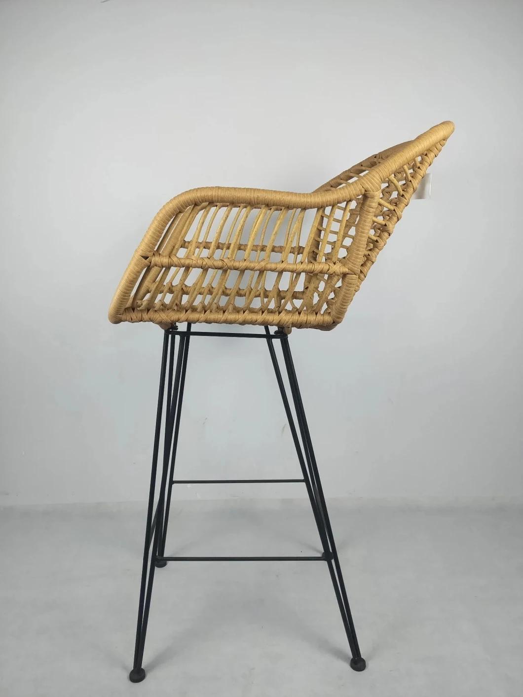 China Latest Leisure Waterproof Bistro Terrace Forest Round Rattan Outdoor Furniture Chair