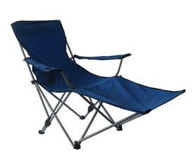 Folding Lounge Beach Chair with Foot Rest