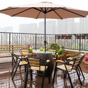 3m Wholesale Outdoor Patio Restaurant Umbrella with Crank Market Umbrella