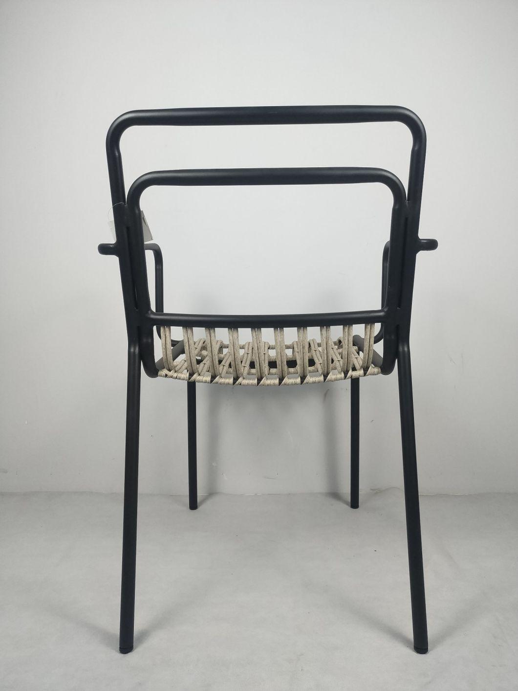 Top Quality Waterproof Project Customized Wicker Stackable Outdoor Cafe Chairs